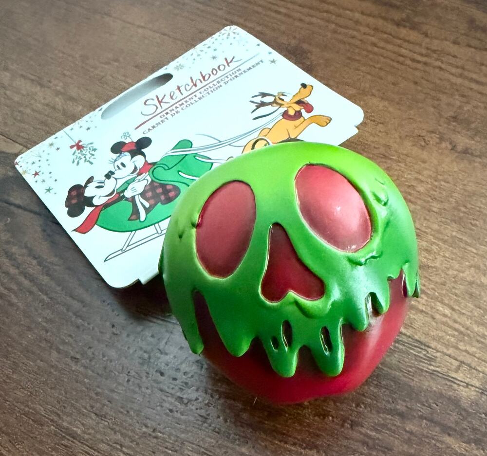 Disney Sketchbook POISON APPLE Ornament NWT
